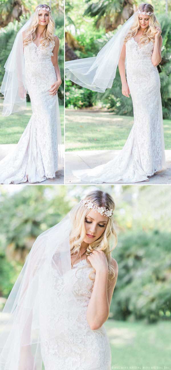 Νυφικό χτένισμα με πέπλο: Forhead accessories & Veil