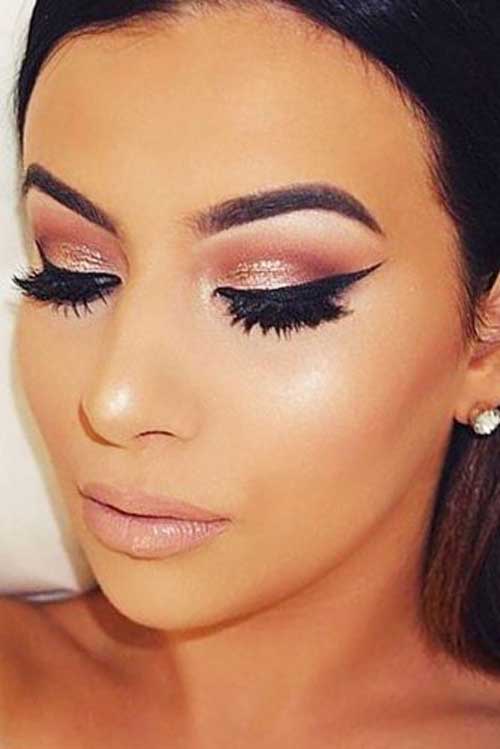 Νυφικό μακιγιάζ με χρυσό: Ιδέες μακιγιάζ με glitter