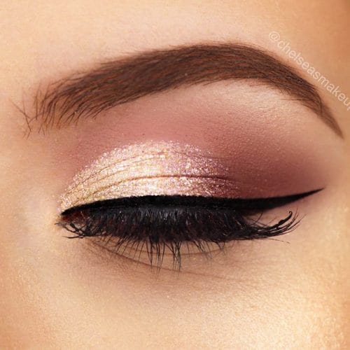 Νυφικό μακιγιάζ με χρυσό: Rose Gold ιδέες μακιγιάζ
