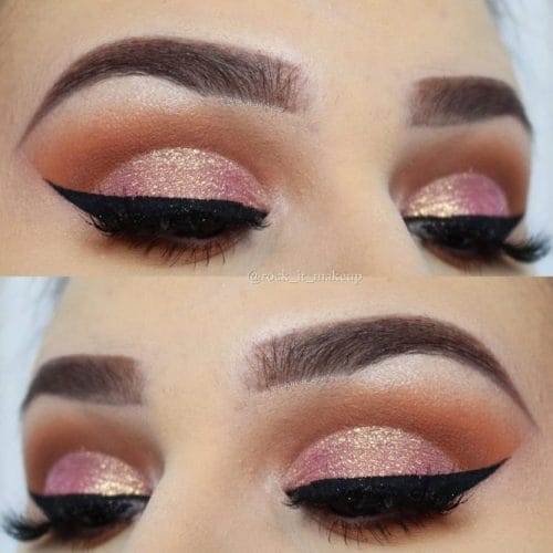 Νυφικό μακιγιάζ με χρυσό: Rose Gold ιδέες μακιγιάζ