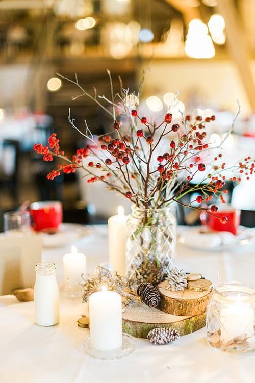Στολισμός δεξίωσης: Διακόσμηση τραπεζίου centerpieces