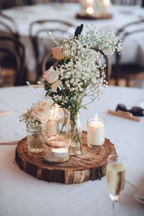 Στολισμός δεξίωσης: Διακόσμηση τραπεζίου centerpieces