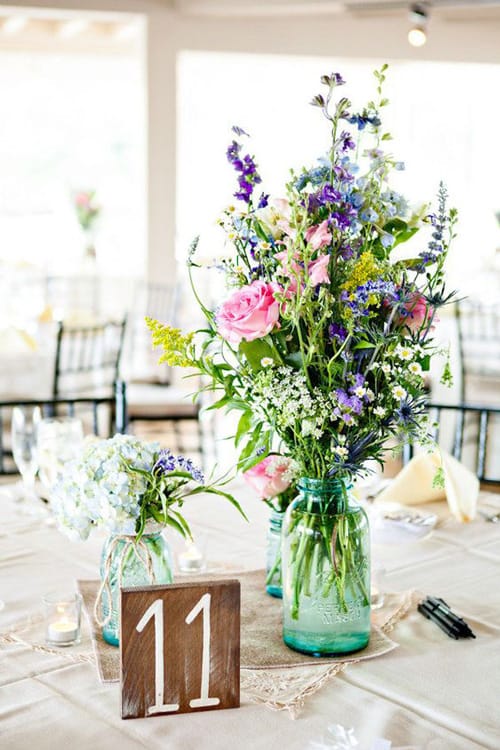 Στολισμός δεξίωσης: Διακόσμηση τραπεζίου centerpieces