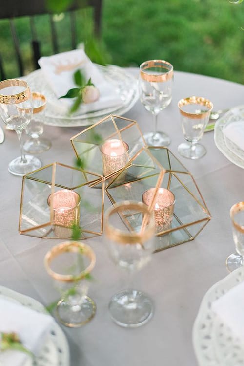 Στολισμός δεξίωσης: Διακόσμηση τραπεζίου centerpieces