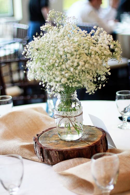 Στολισμός δεξίωσης: Διακόσμηση τραπεζίου centerpieces