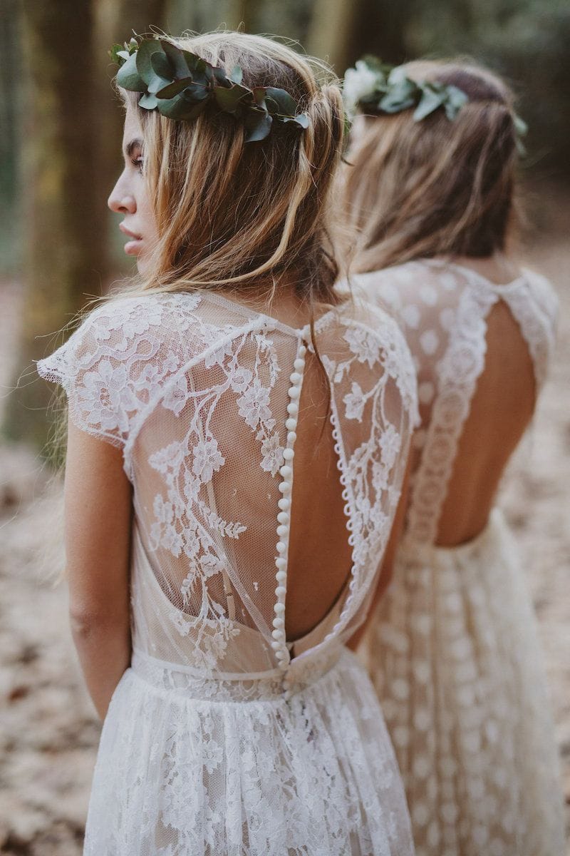 35 Boho νυφικα: Bohemian bridal hairstyle