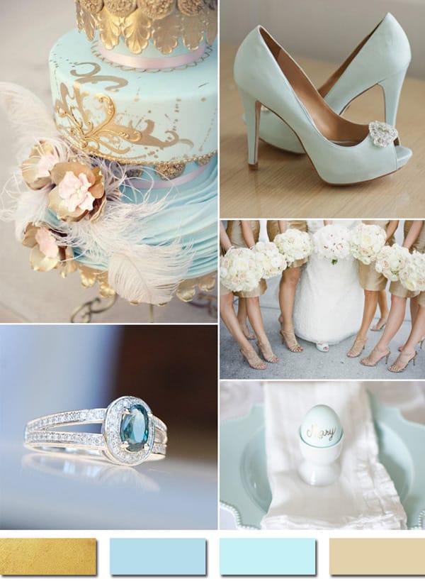 ΓΑΜΟΣ ΣΕ ΧΡΥΣΟ: BABY BLUE. Ο γάμος σε χρυσές αποχρώσεις είναι μια από τις πιο δημοφιλής ιδέες για μοντέρνους γάμους