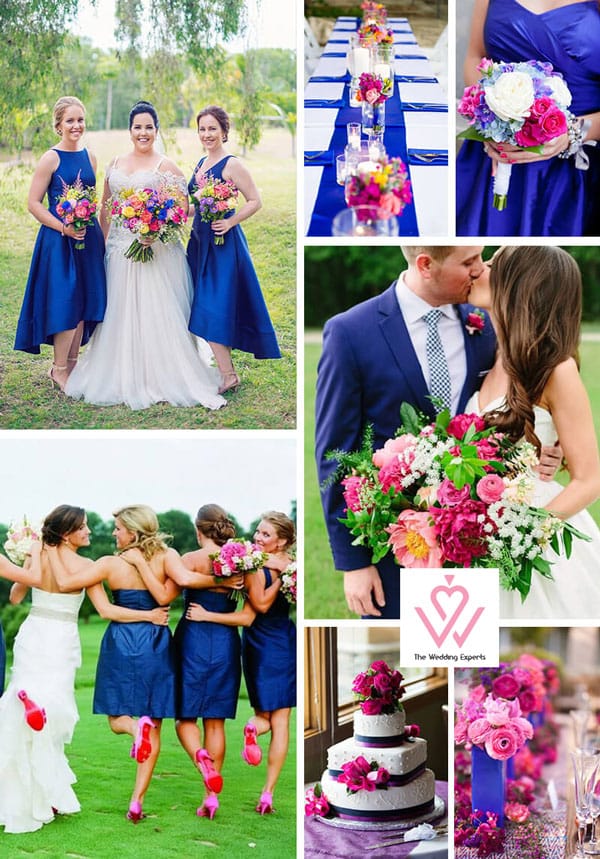 ΓΑΜΟΣ ΤΟΝ ΙΟΥΛΙΟ: Royal Blue + ΡΟΖ. O καλοκαιρινός γάμος είναι όλα σχετικά με το δημιουργικό και τολμηρό θέμα. Το λαμπερό