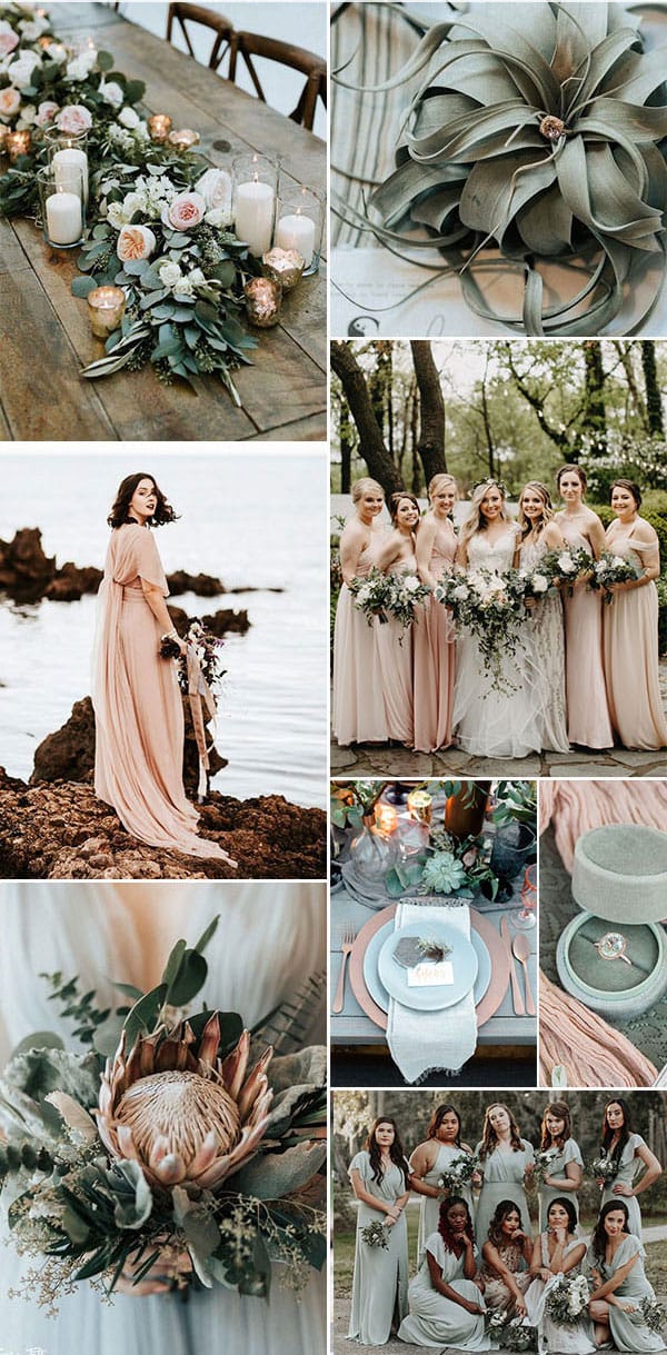 ΓΑΜΟΣ 2020 - BLUSH ΡΟΖ + ΠΡΑΣΙΝΟ.Το πιο chic και trendy για γάμο το 2020. Μια τέτοια επιλογή θα κάνει το γάμο σας να μείνει
