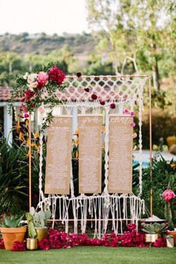 BOHO ΓΑΜΟΣ: MACRAME. Το μακραμέ είναι μια μορφή κλωστοϋφαντουργίας