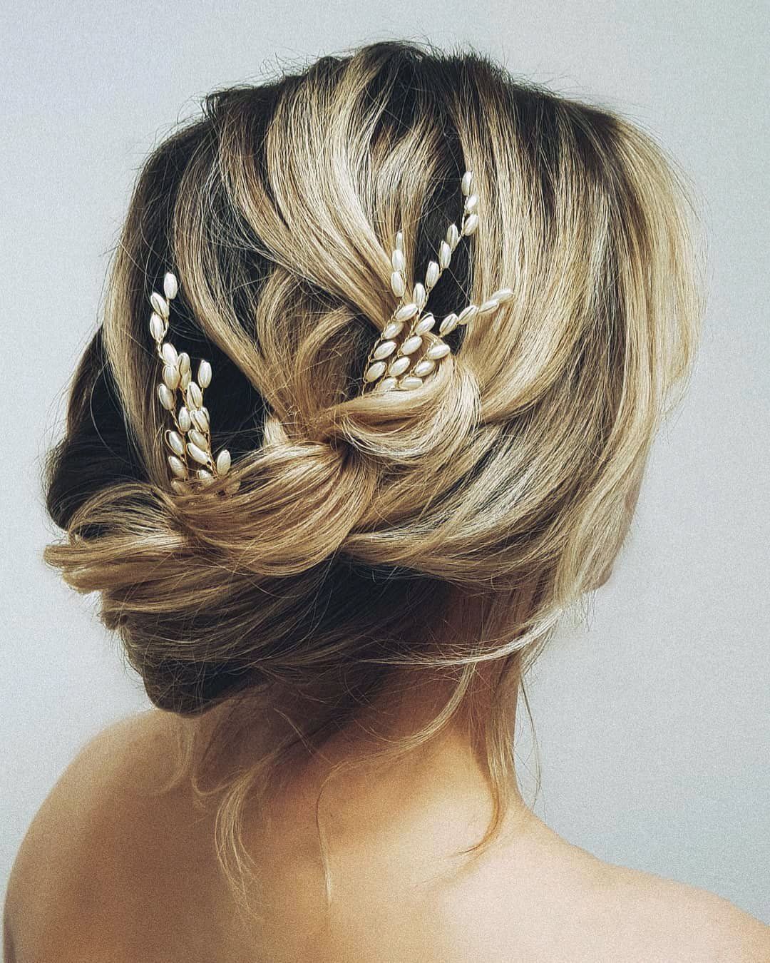 ΝΥΦΙΚΟ ΧΤΕΝΙΣΜΑ ΚΟΝΤΑ ΜΑΛΛΙΑ ΜΕ ΟΜΟΡΦΟ UPDO