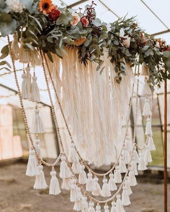 BOHO ΔΕΞΙΩΣΗ ΓΑΜΟΥ ΓΑΜΗΛΙΑ ΔΕΞΙΩΣΗ ΜΕ MACRAME