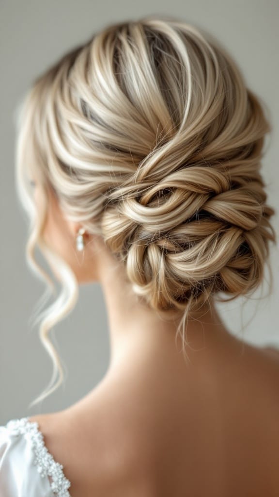 ΝΥΦΙΚΟ ΧΤΕΝΙΣΜΑ ΜΕ ΡΟΜΑΝΤΙΚΟ CHIGNON