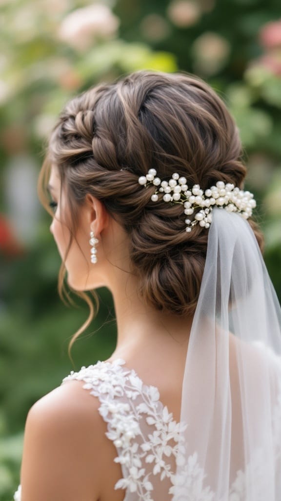 ΝΥΦΙΚΟ ΧΤΕΝΙΣΜΑ ΜΕ ΡΟΜΑΝΤΙΚΟ CHIGNON