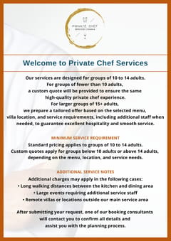 Private Chef Services Chania