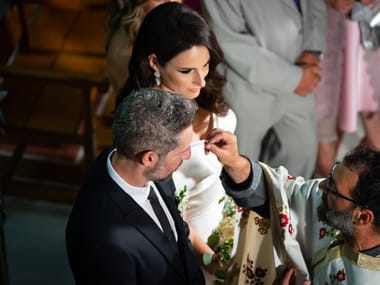 Βραδινός γάμος σε κήπο με φωτισμένα δέντρα — Bright Bride Photography (φωτογραφία 3)