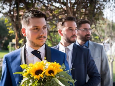 Γάμος σε πέτρινο κτήμα με ηλιοτρόπια — Bright Bride Photography (φωτογραφία 4)