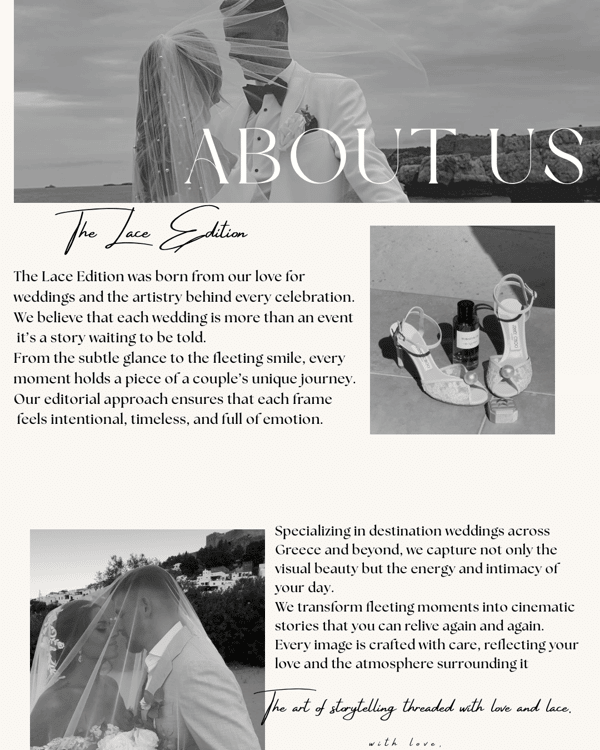 The lace edition wedding content creators — Βιντεογράφος, Ρόδος
