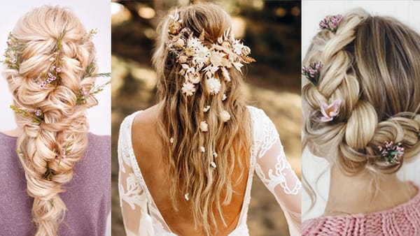 Boho χτένισμα για γάμο: ιδέες για μακριά & κοντά μαλλιά