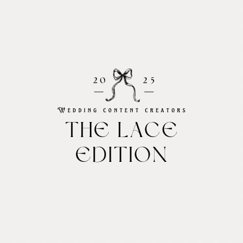 The lace edition wedding content creators